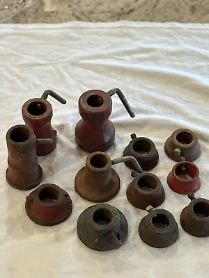 Lot Of 12 Vintage Dumbbell Barbell 1” Hole Iron Collar 1 York 1 Dan Lurie • $36