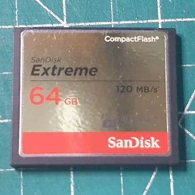 64GB SanDisk Extreme CF Compact Flash Card • $62.95