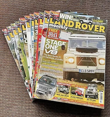 Land Rover Monthly Magazine 2011 Job Lot Bundle • £50