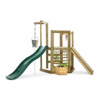 £429 • Buy Plum Discovery Children's Garden Climb And Slide Woodland Treehouse Swing