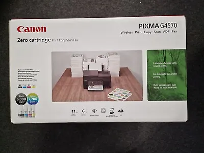 Canon PIXMA G4570 Wireless Colour All-in-one Refillable MegaTank Inkjet Printer • £189.99
