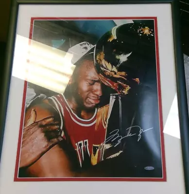 Michael Jordan 16x20 Signed Photo  Trophy  UDA Framed Photograph Auto Autograph • $1271