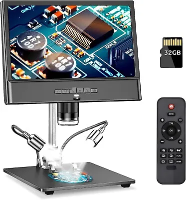 10  Digital Microscope 1080P 1300X Video Microscope Soldering Work Bench Remote • $129