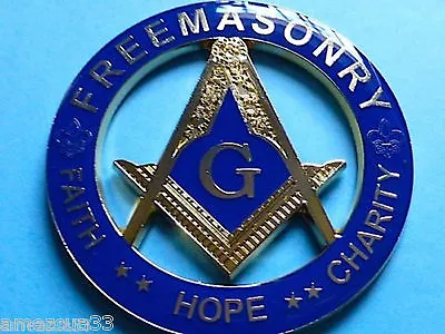 Masonic Freemasonry Auto Cut Out  Master Mason High Quality Car Decal Emblem • $13.99