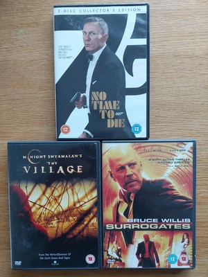 £1.49 • Buy DVD: The Village (2004) + No Time To Die (2021) + Surrogates (2009) Region 2 VGC