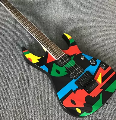 $209.99 • Buy Custom Electric Guitar 7V JEM  Green FR Bridge  Black Hardware Free Shipping