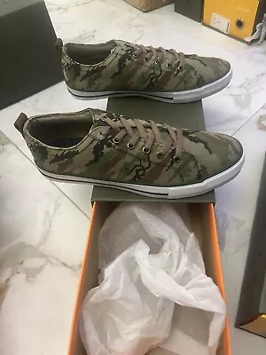 Maharishi Bonsai Printed Leather Green Camo Day Shoe Uk Size 9 • £18