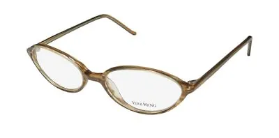 New Vera Wang V008 Eyeglass Frame Womens Japan Cat Eye Full-rim Brown Ta • $39.95