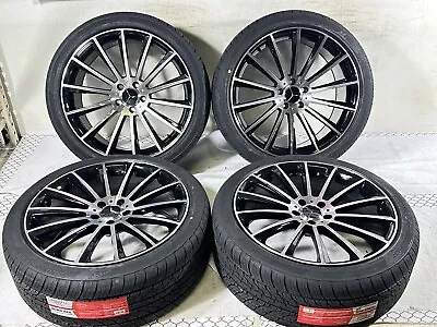 20  Mercedes Benz Black Machine Wheels Rims Tires C E S550 Amg S63 Staggered Set • $1999