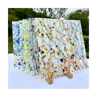 Unicoshape Mosaic Stained Glass Sheets 12” X 12” 6-Pack (Total 5.8s • $168.77