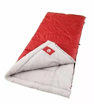 Sleeping Bag Single Adult Red Cool Weather Coleman Palmetto Zipper Polyester New • $39.99