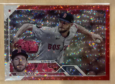 2023 TOPPS Series 2 CHRIS SALE RED Foilboard # /199 #333 RED SOX Color Match • $4.99
