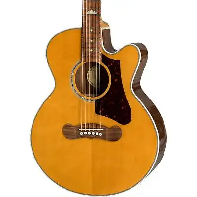 Epiphone J-200 EC Studio Parlor Acoustic-Electric Guitar In Vintage Natural • $411.72