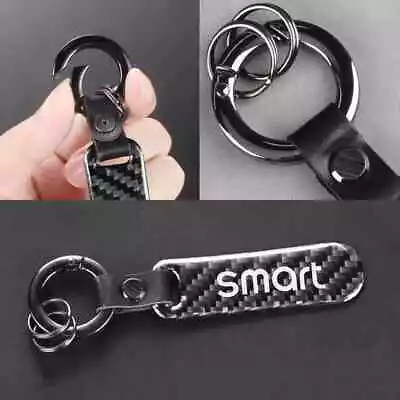 Carbon Fiber Car Keychain Key Holder Smart 453 451 452 450 454 Roadster Key Chai • $10.76