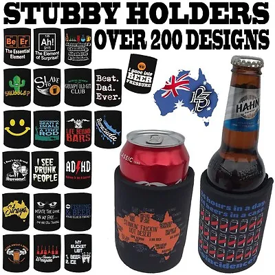 STUBBY HOLDER Beer Tin Bottle Can Present Funny Christmas Stubbie Gift Gifts • $8.50