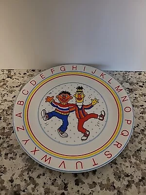 Sesame Street ABC / Alphabet Kid's Plastic Plate Bert & Ernie • $5