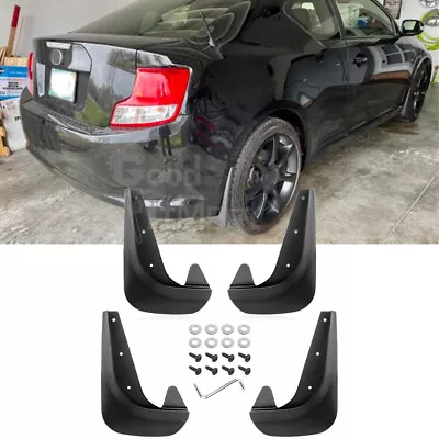 For Scion TC XA XB Black 4Pcs Mudguard Front Rear Mud Flaps Splash Fender Guards • $27.41