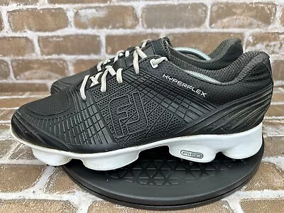 Footjoy FJ Hyperflex FTF 2.0 Black Soft Spike Golf Shoes 51035 Men's Size 11 M • $34.99