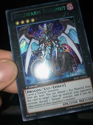 Yu-Gi-Oh!- Evilswarm Bahamut- HA07-EN024 - M/NM - Secret Rare - 1st Ed.       • $29.90