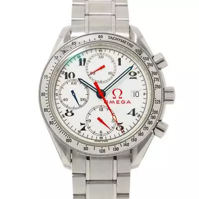 OMEGA Speedmaster Olympic Collection 3513.20 White Dial Mens Watch 90229322 • $3530.93