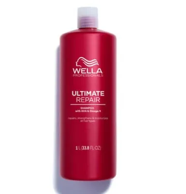 £39.97 • Buy Wella Professionals Ultimate Repair Step 1 Shampoo 1000ml + Pump | FREE SHIPPING