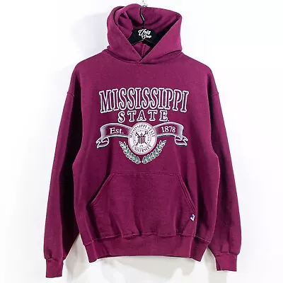 Russell Athletic Mississippi State University Hoodie Sweatshirt Large VTG 90s • $29.97