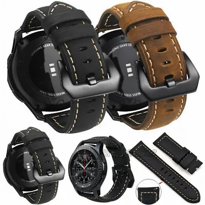 £8.54 • Buy Replacement Leather Wrist Band Strap For Samsung Galaxy Watch 4 Classic 42/46mm
