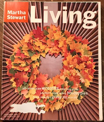 Martha Stewart Living Magazine November 1996 All American Wreaths No. 44 • $16.99