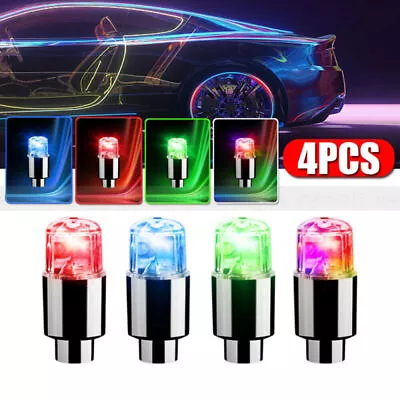 4x/Set Car Wheel Tyre Tire Air Valve Stem LED Light Caps Cover Auto Accessories • $11.39
