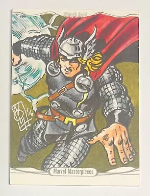 2016 Upper Deck Marvel Masterpieces Sketch Card Thor By Artist • $0.99