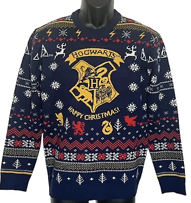 $36.90 • Buy Harry Potter Hogwarts Crewneck Sweater Small Ugly Christmas Wizarding World