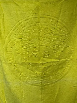 Versace Medusa Beach Bath Towel Original Yellow 40 X70  New • $199.99