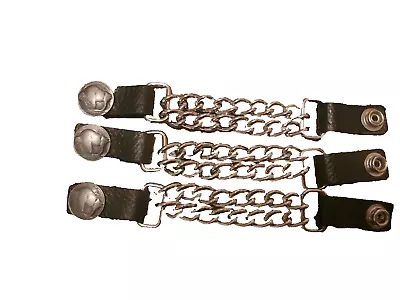 Three Buffalo Vest Extender Harley 4  Bike Chain Bikers Leather Vest Jacket • $20