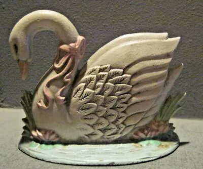 Midwest Importers Cast Iron Swan Doorstop • $25