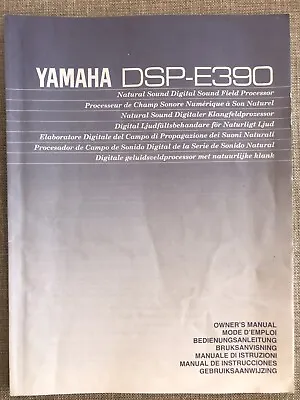 YAMAHA DSP-E390 Instruction Manual • £12