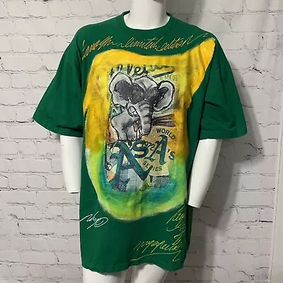 Oakland A’s Shirt Mens 2XL Kama Limited Edition Stomper Elephant Print Rare • $29.99