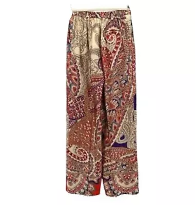 Zara Bloggers Paisley Print Loose Trousers/pallazo/ Boho/Festival BNWT Size S • £19.99