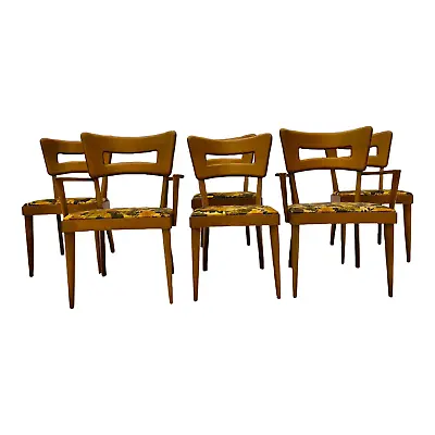 Midcentury Heywood Wakefield Dog Bone Dining Chairs Set Of 6 • $2599