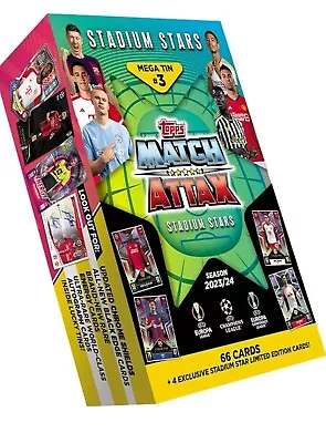 Topps Match Attax Stadium Stars 2023/2024 – Mega Tin #3 • £12.99