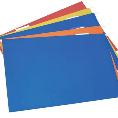 £9.74 • Buy Colour Hanging Suspension Files Tabs Insert Filing Cabinet A4 & Foolscap Folders