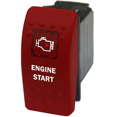 Rocker Switch 7B53RM Red Momentary 12V ENGINE START Marine Boat 12V 20AMP • $16