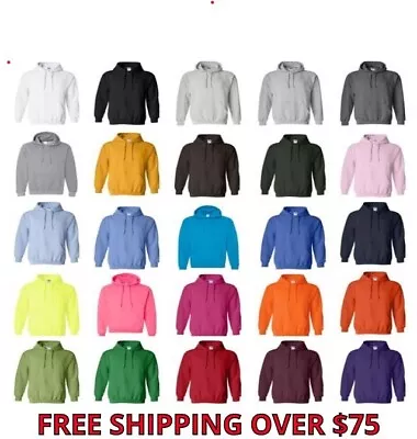 Gildan Men's Fleece Hooded Pullover Sweatshirt 18500 S-5XL Soft Warm Hoodie New • $23.99