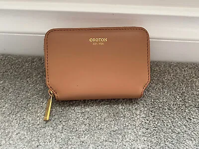 $39 • Buy Oroton Solo Mini Zip Wallet Almond Color RRP$169