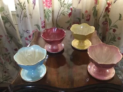 £35 • Buy Four Maling Lustre Ware Sundae Dishes. Perfect.