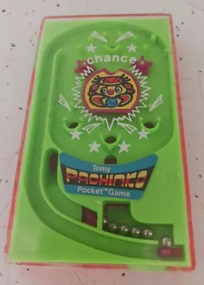 Vintage 1976 Pachinko Machine  CRAB  Handheld Pocket Game By TOMY Made In Japan • $19.95