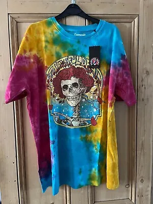 Grateful Dead: ‘Bertha’ Multicoloured Tie Dye T-Shirt *Official Merchandise*  • £18.99