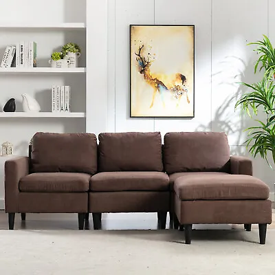 3 Seat Modern Sectional Sofa Couch Sofa Set W/ L-Shaped Chaise For Living Room • $319.99