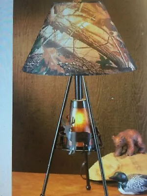 Deer Tripod Table Lamp Man Cave/ Hunters Cabin • $120.96