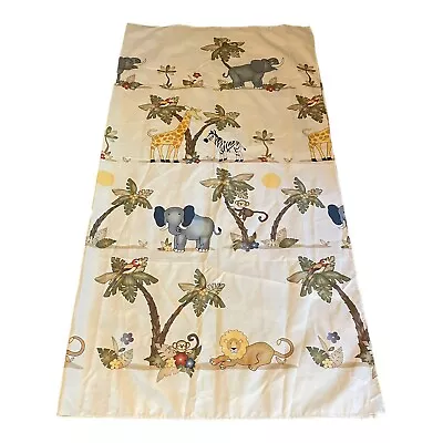 Home Trends Kids Safari Jungle Elephant Tiger Monkey Print Shower Curtain 70  • $16.24