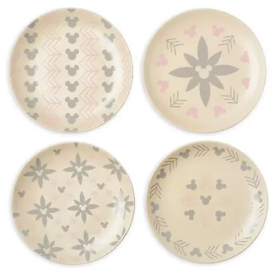 Disney Homestead Mickey Icon Salad Plate Set New With Tag • $58.89